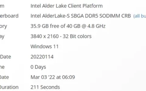 intel core i7-12650hx：首款alder lake-s/hx