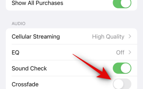如何在 iphone 上为 apple music 启用和自定义交叉淡入淡出