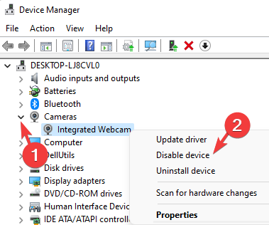 device-manager-cameras-integrated-webcam-right-click-disable-device