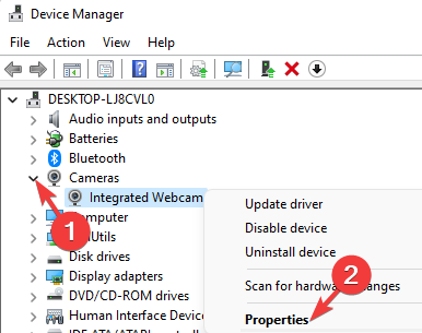 device-manager-cameras-integrated-webcam-right-click-properties