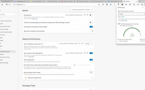 microsoft edge 100 改进了 sleeping tabs 功能以节省更多资源，并允许您监控其性能