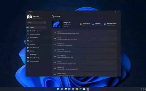 微软展示了重新设计的 windows 11 设置应用程序