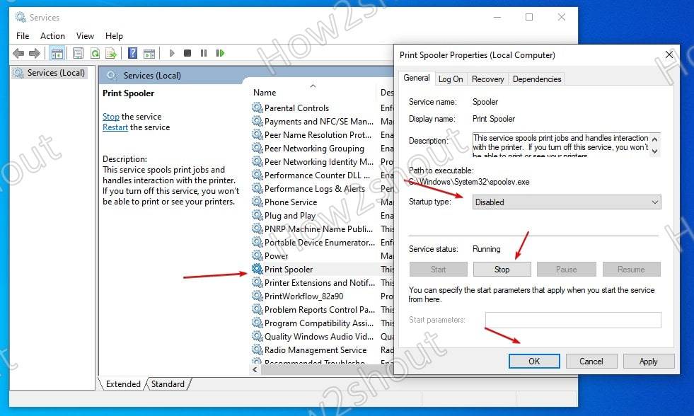 disable-print-spooler-service-in-windows-10