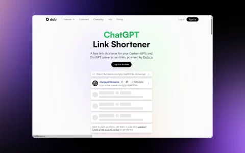 chatgpt link shortener：gpts 短链