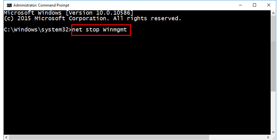 command-net-stop-winmgmt