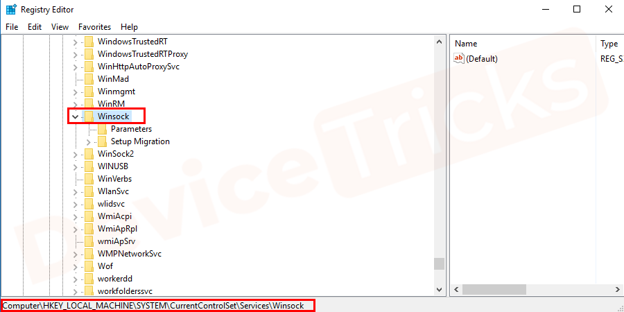 hkey_local_machine-system-currentcontrolset-services-winsock