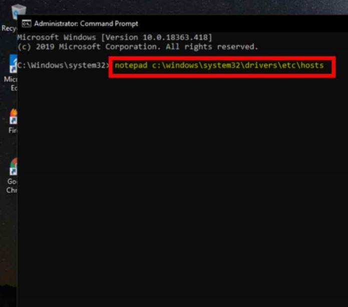 windows-os-command-prompt-to-open-host-file